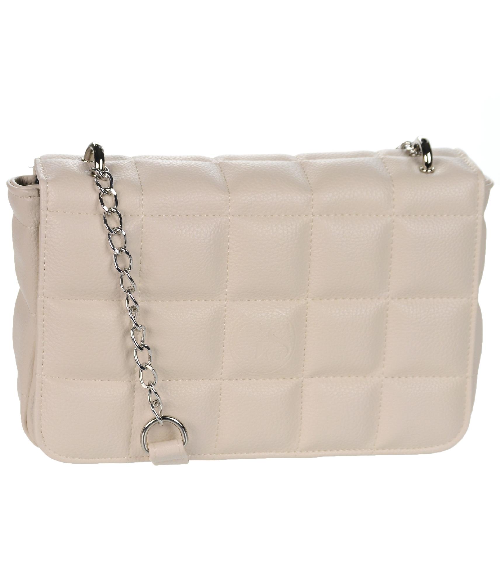 GROSSO béžová prešívaná crossbody kabelka NELA beige