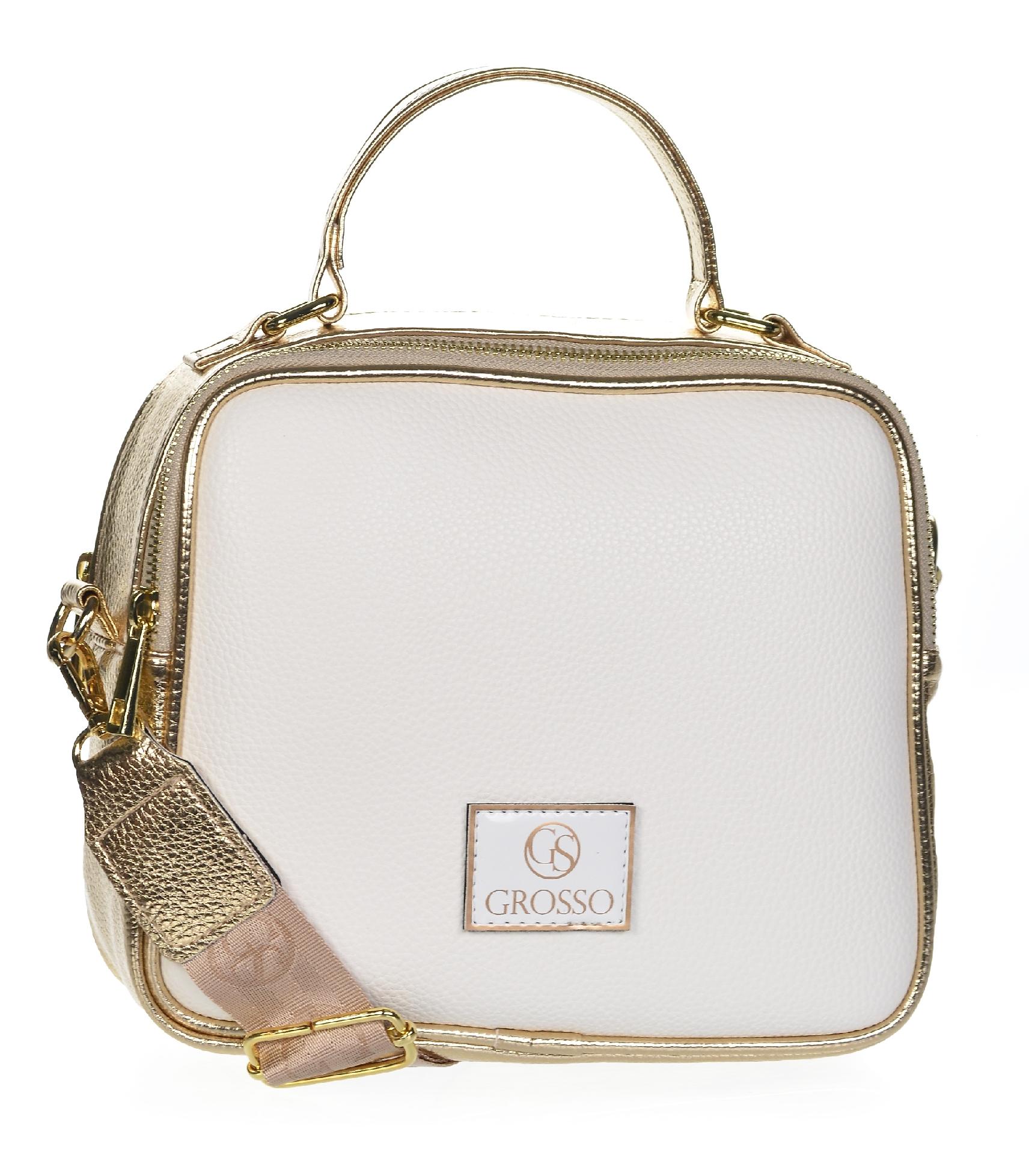 GROSSO bilo-zlatá crossbody kabelka NICOL