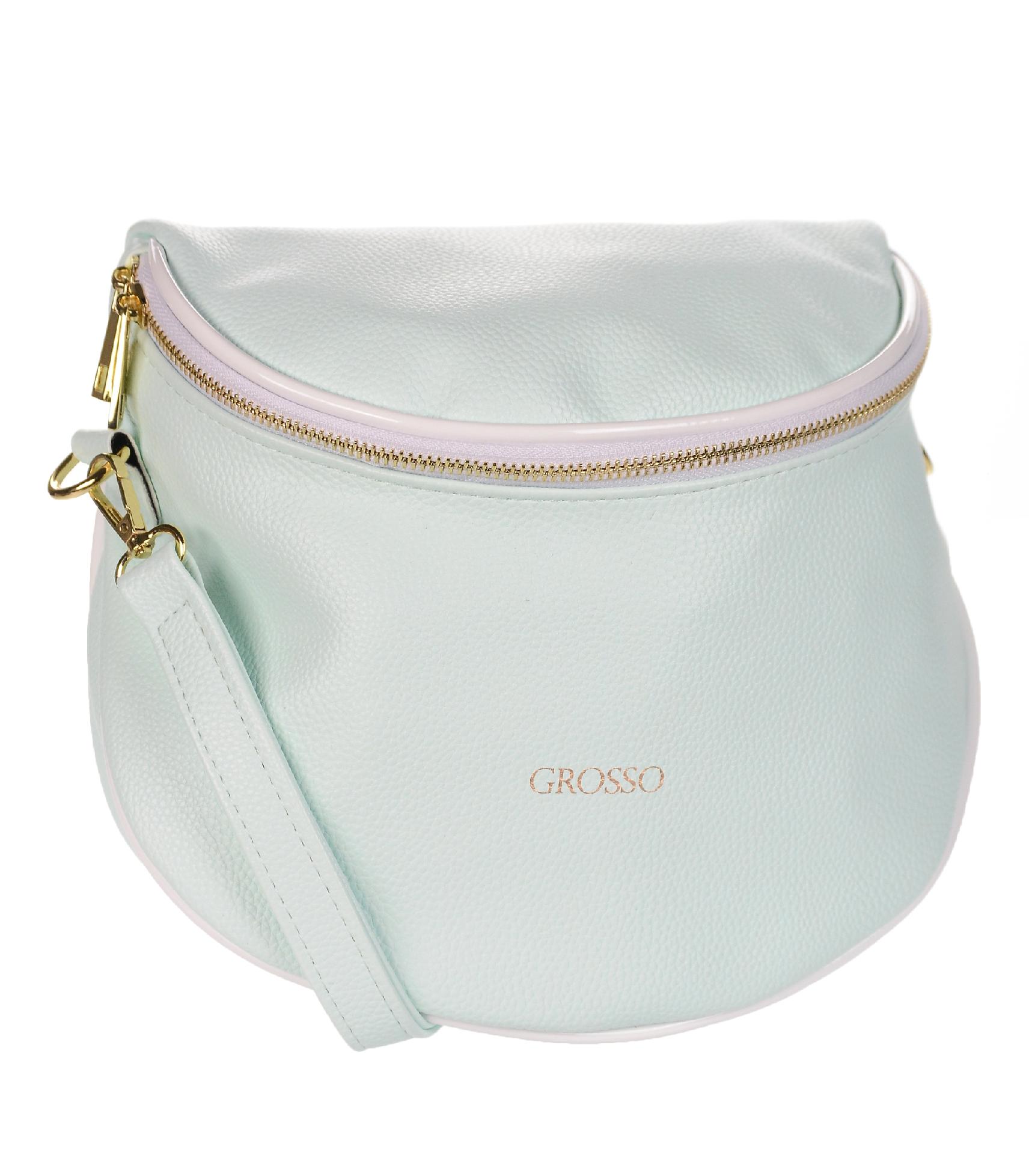 GROSSO mätová crossbody kabelka s nápisom Grosso PENY