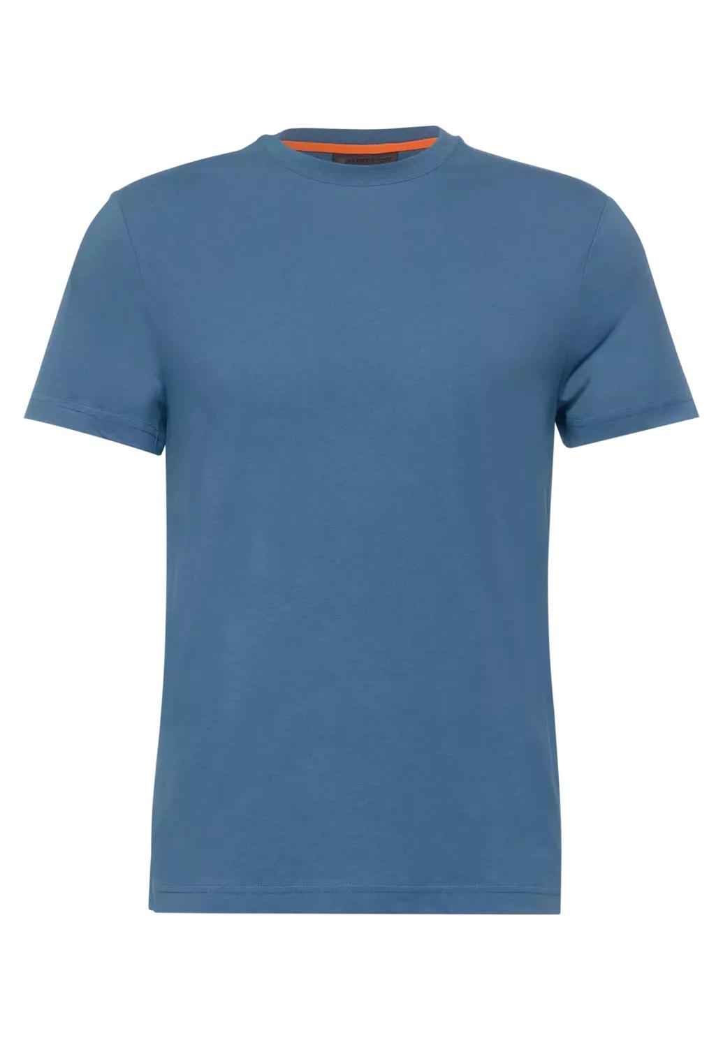 Street One MEN basic tričko, kr. rukáv, modr.