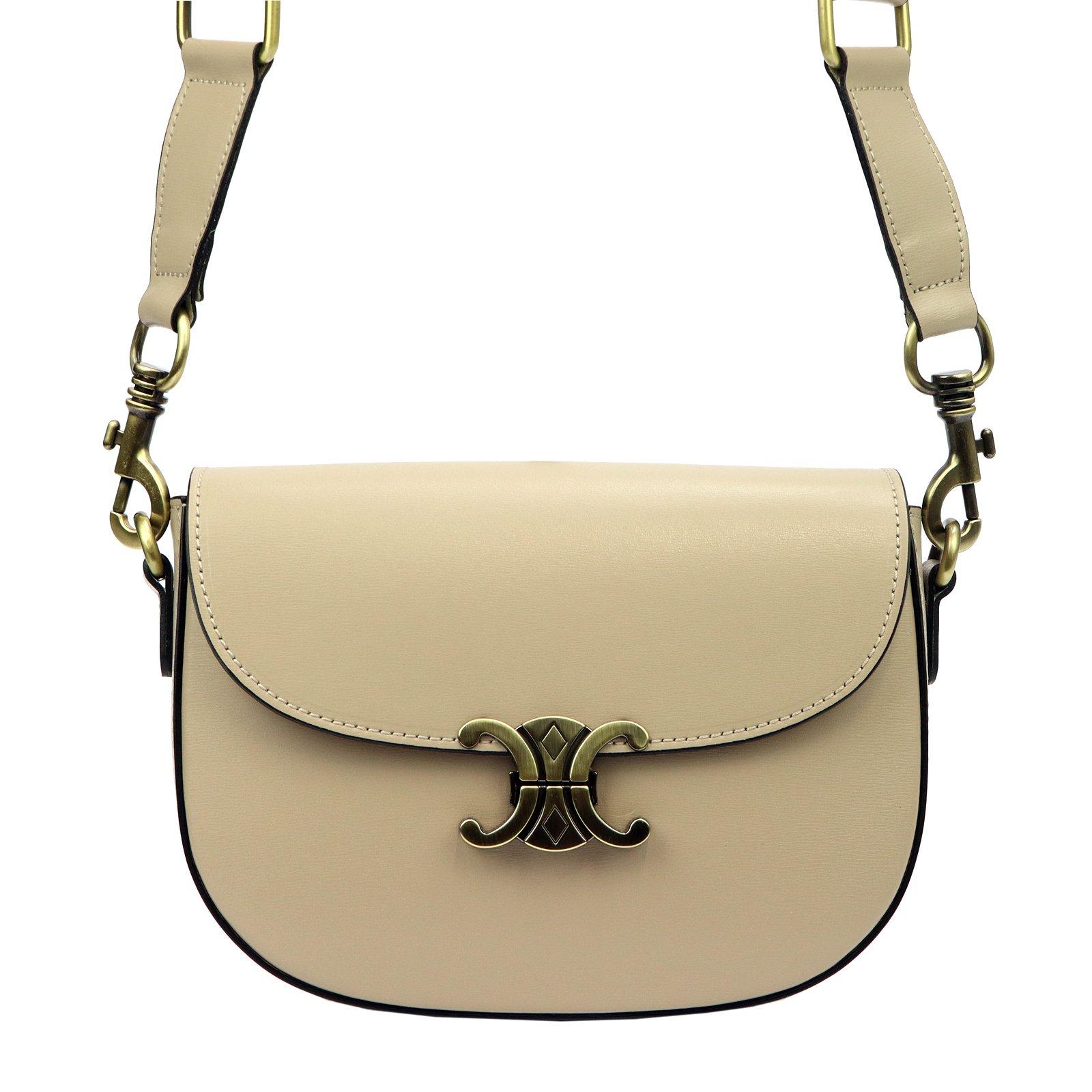 LUKA béžová crossbody kabelka s ozdobou, Dollaro