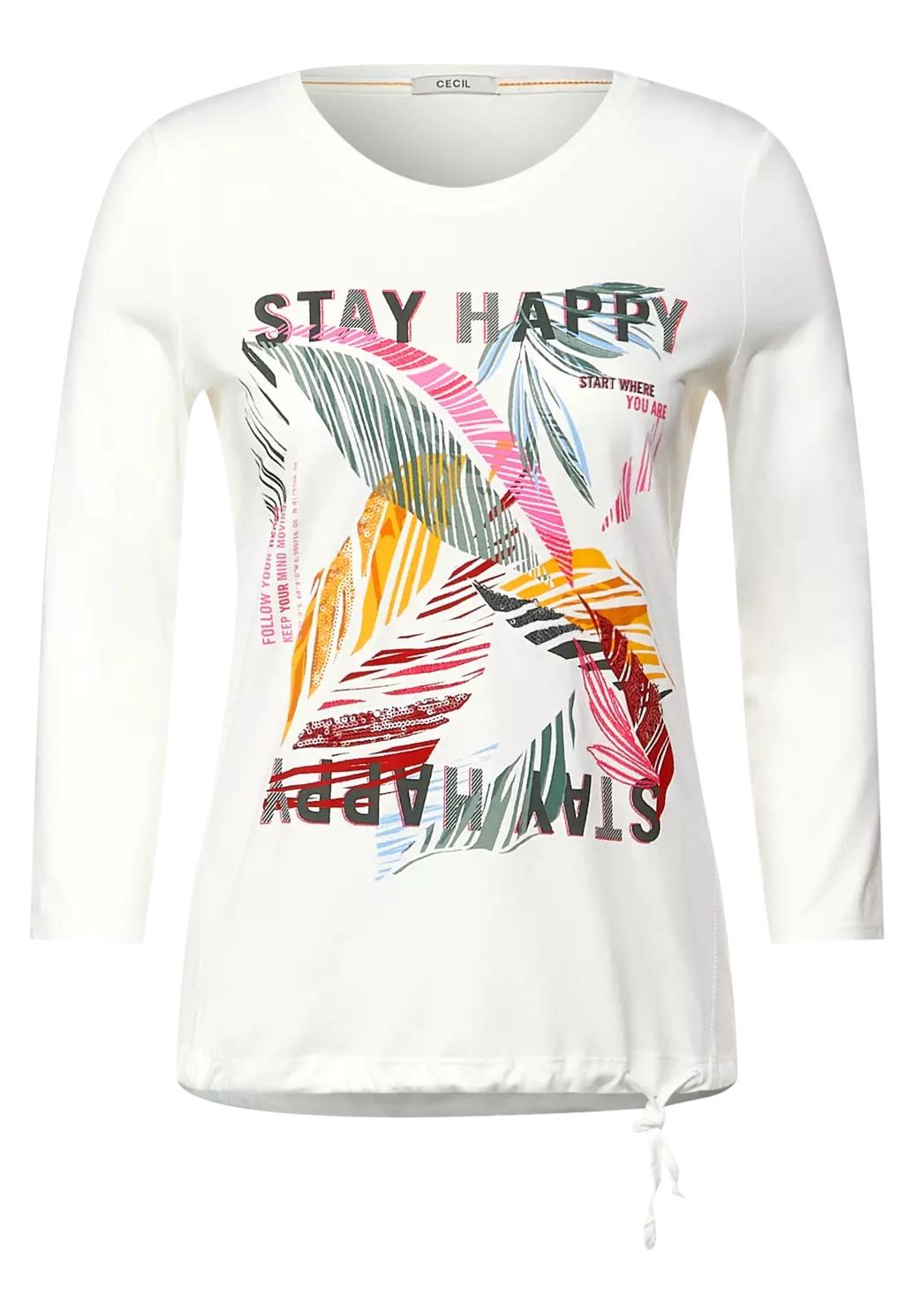 CECIL tričko s potlačou, Stay Happy, van.