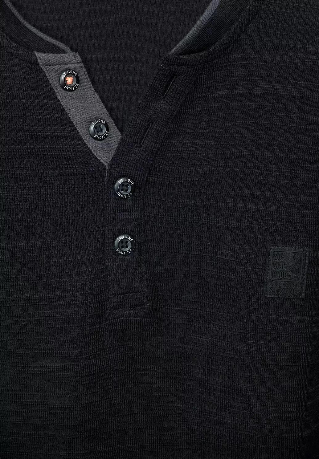 Street One MEN Henley tričko, čie.