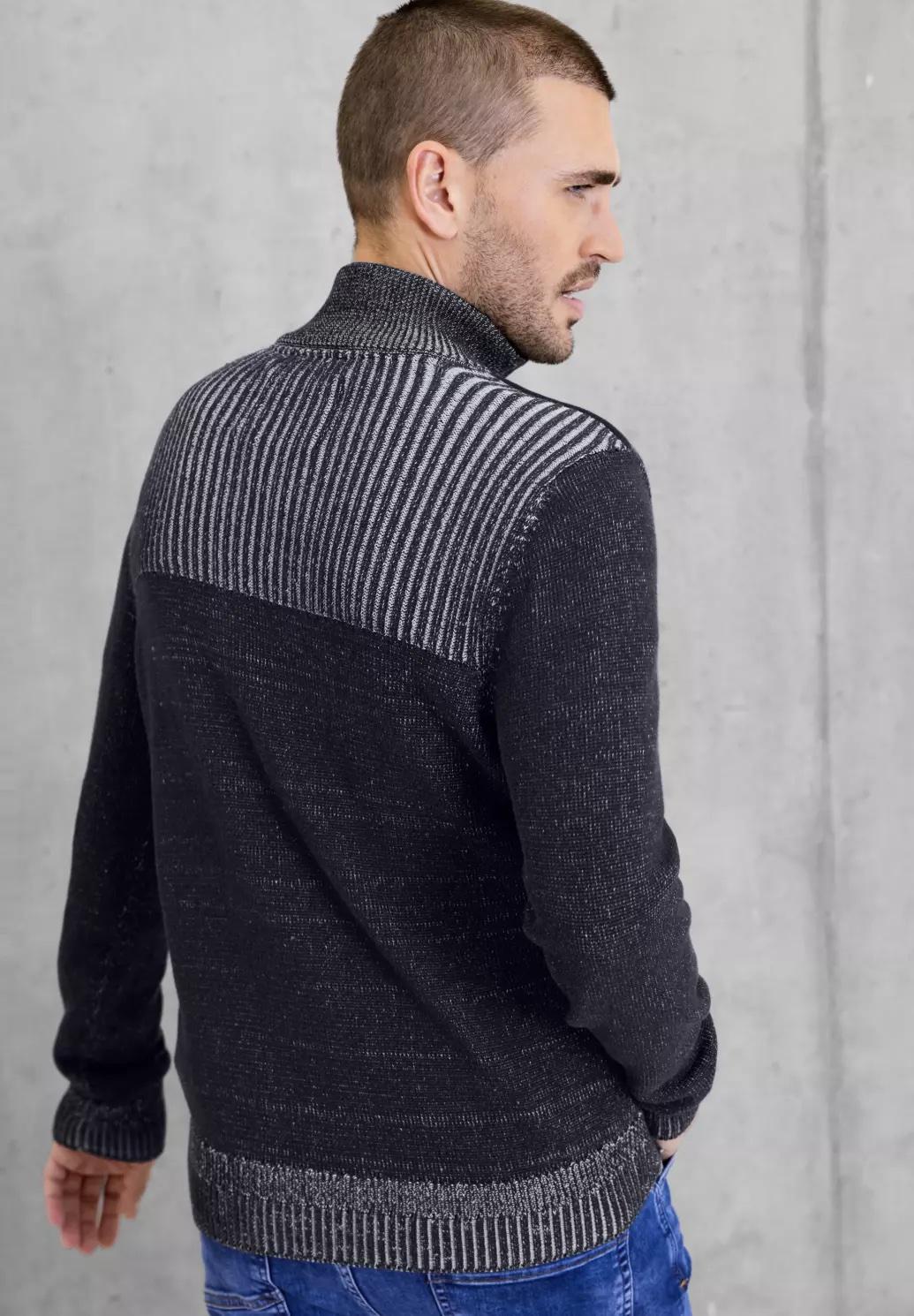 Street One MEN sveter s troyer golierom, mod