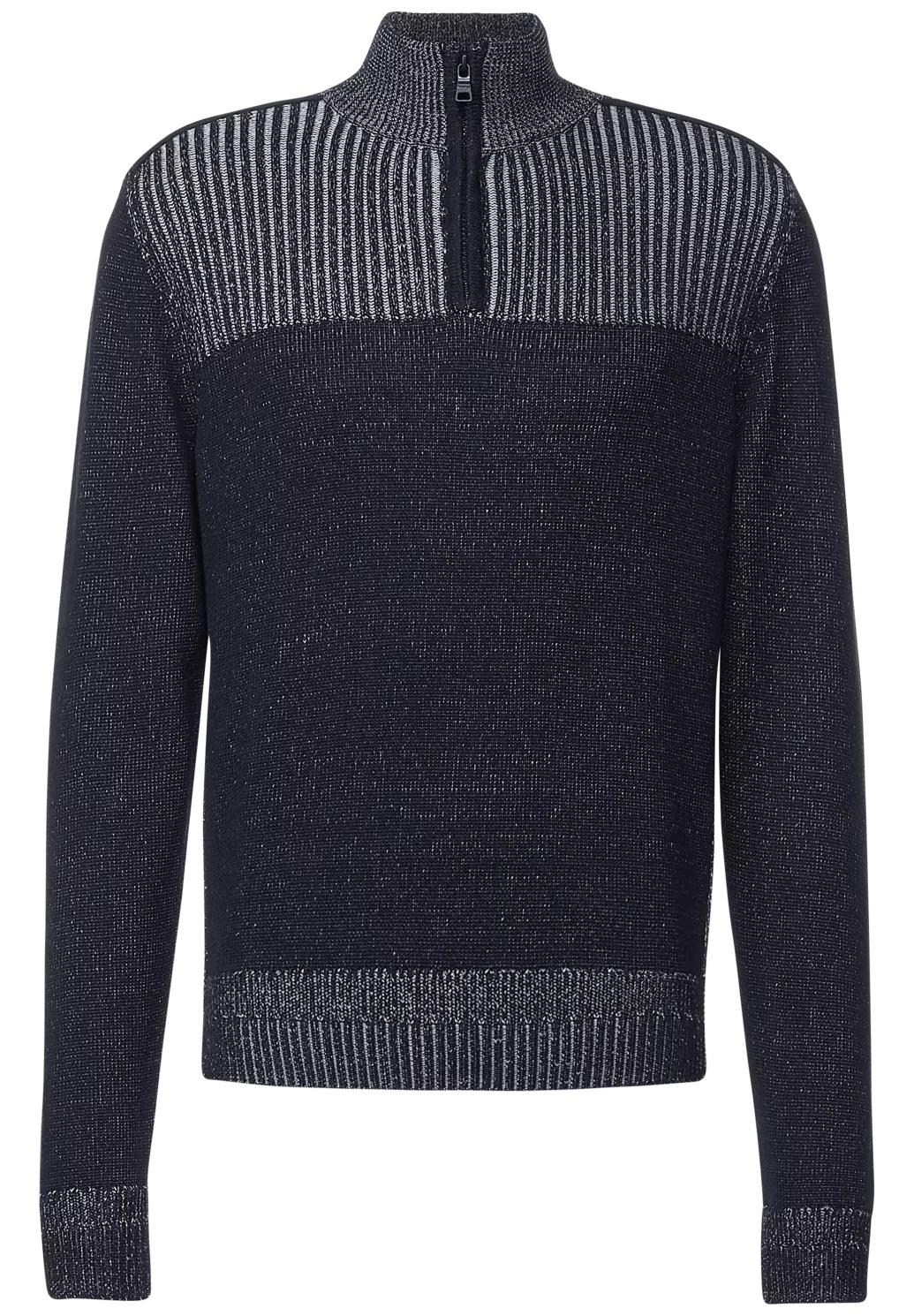 Street One MEN sveter s troyer golierom, mod