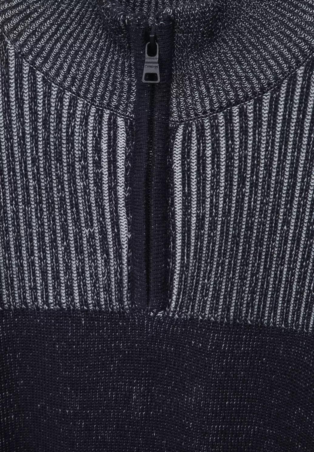 Street One MEN sveter s troyer golierom, mod
