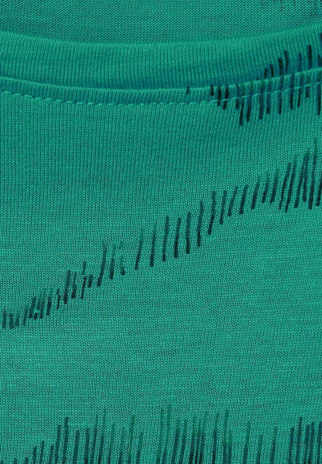 CECIL tričko s abstraktnou potlačou, zel