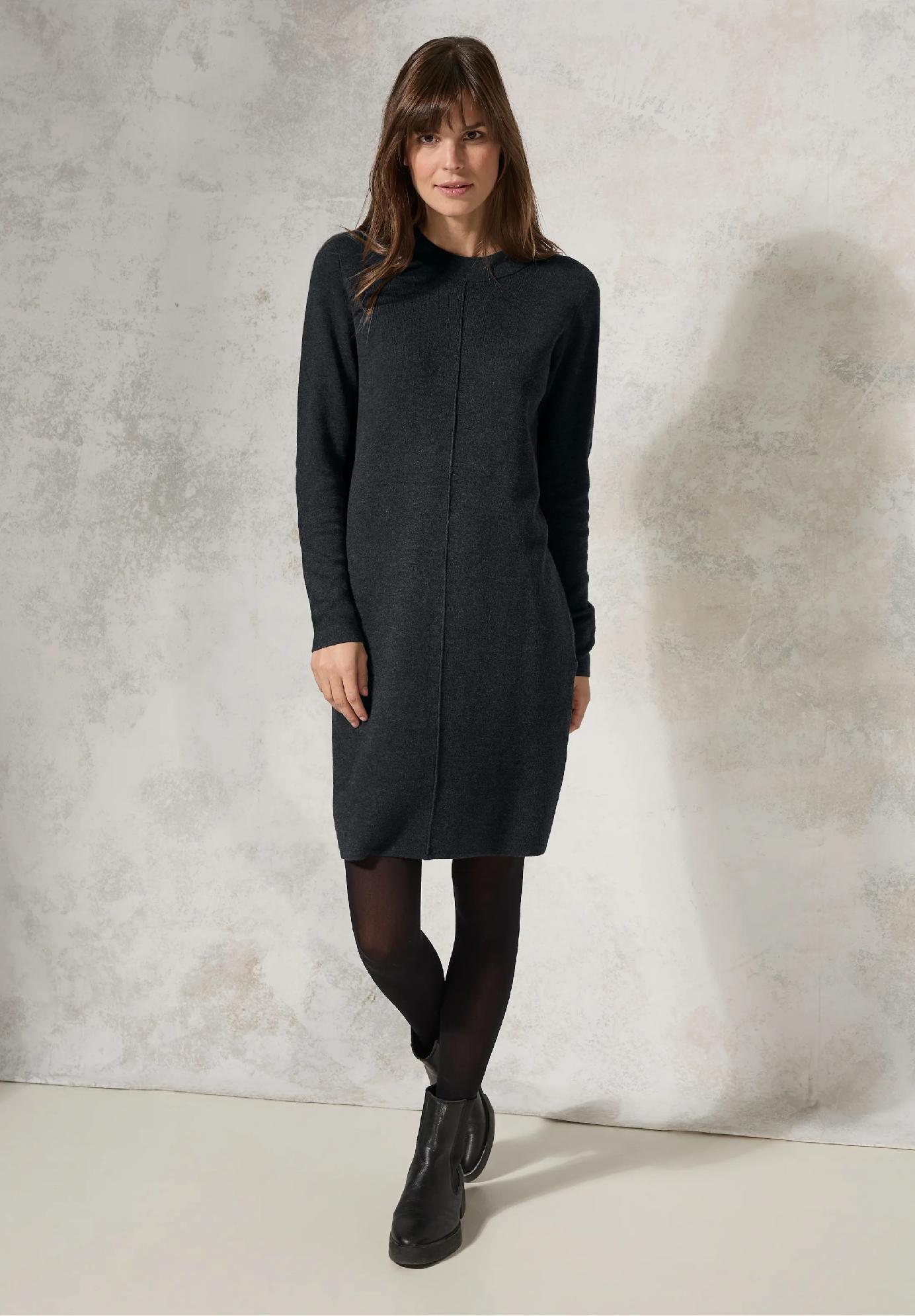 CECIL pletené šaty po kolená, ant