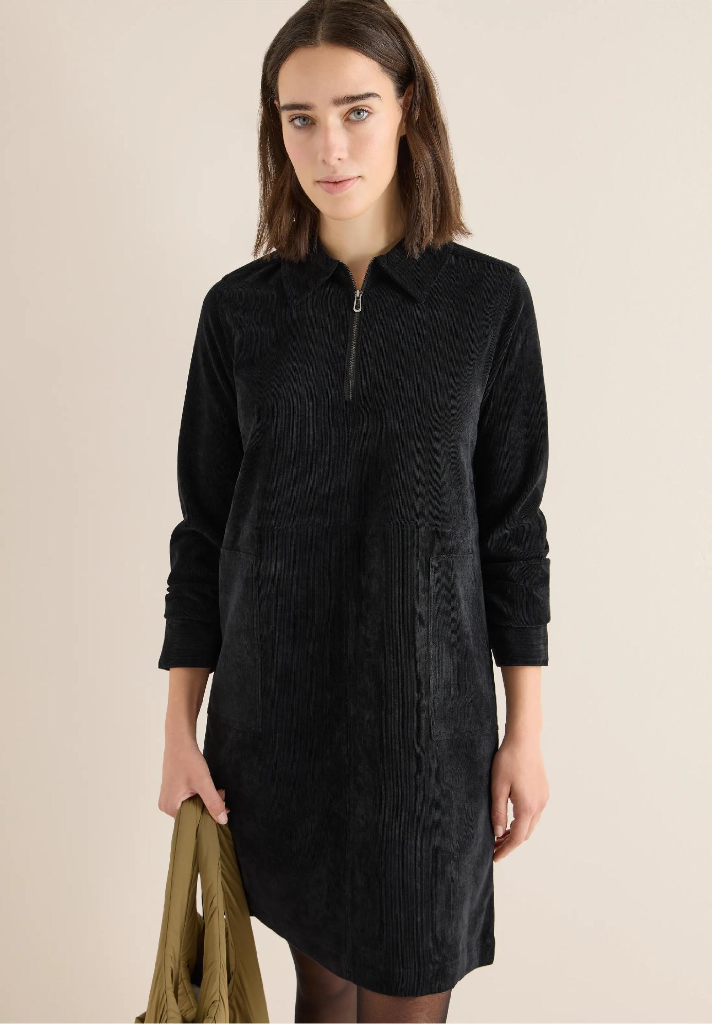 CECIL manšestrové šaty so zipsom