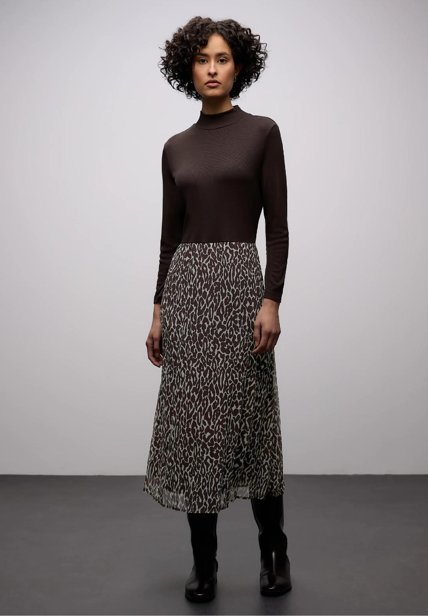 Street One šaty s leopardím vzorom 