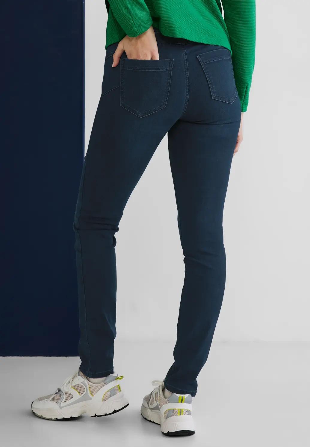 Street One slim fit džínsy YORK, modre