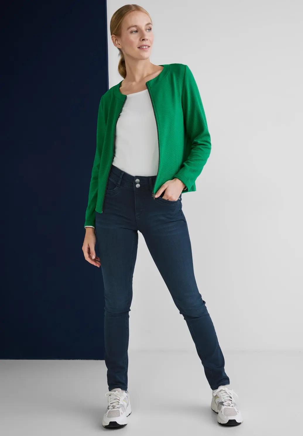 Street One slim fit džínsy YORK, modre