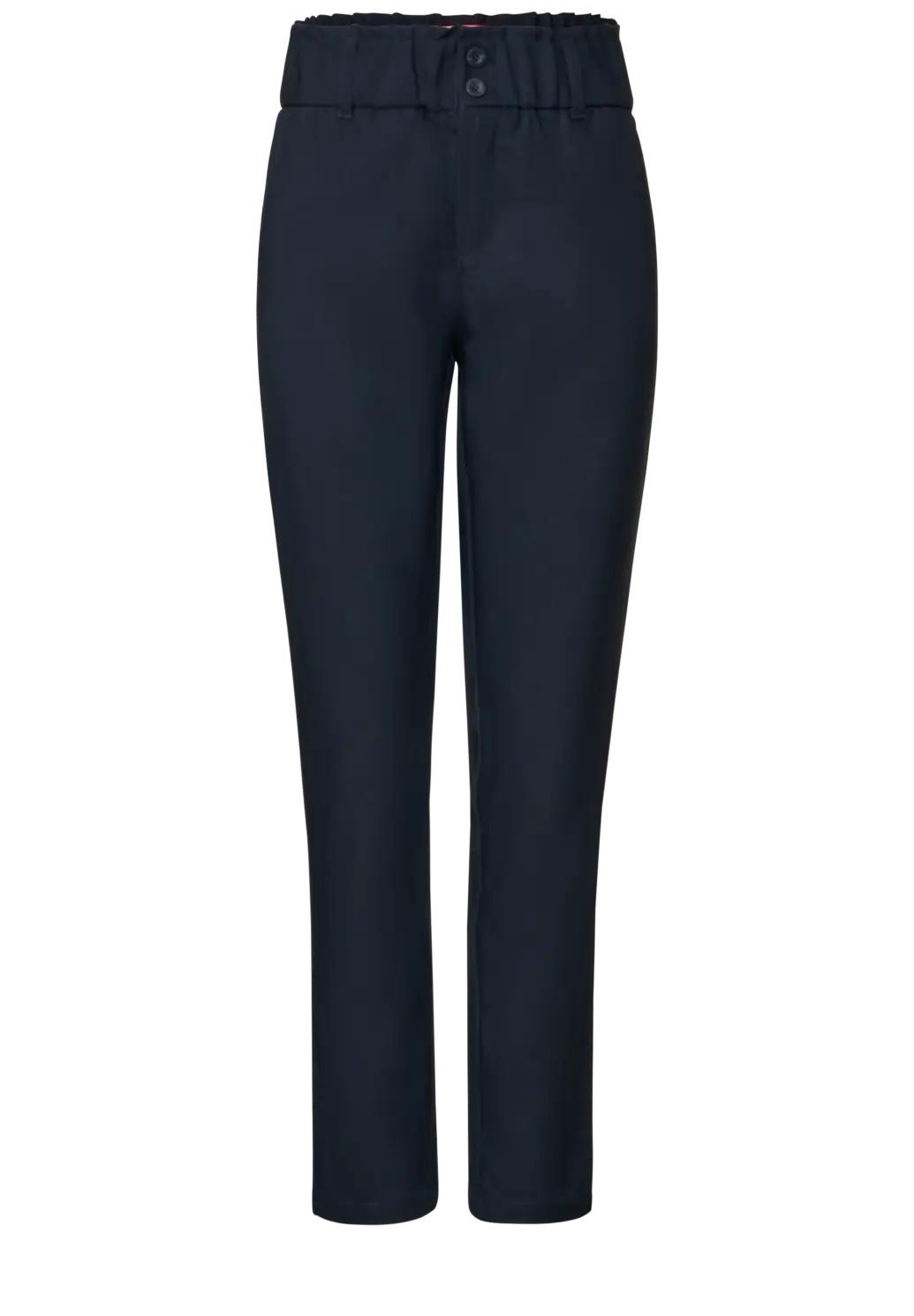 Street One nohavice z twill-u voľného strihu, mod