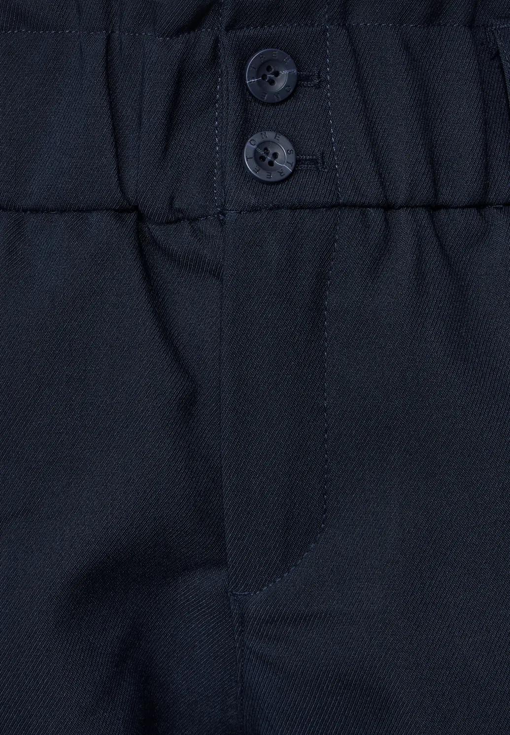 Street One nohavice z twill-u voľného strihu, mod