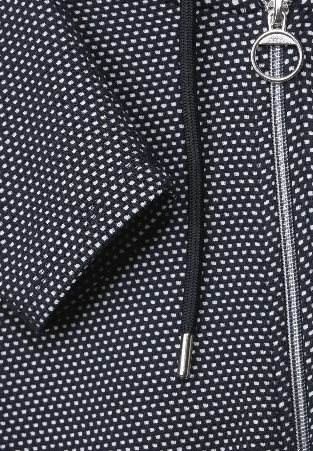 CECIL tričková bunda so štruktúrou, mod