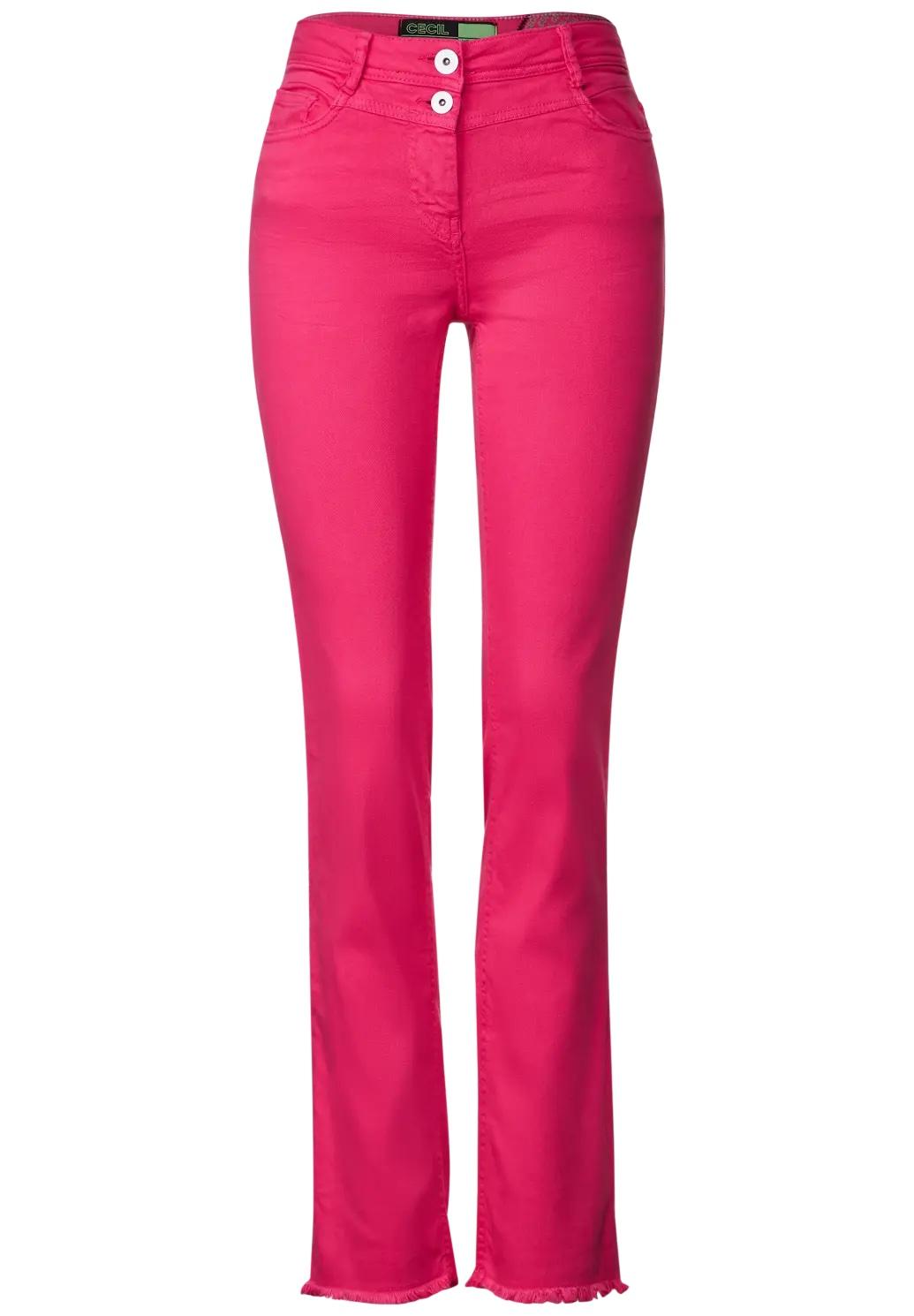 CECIL nohavice Toronto slim fit, ruž