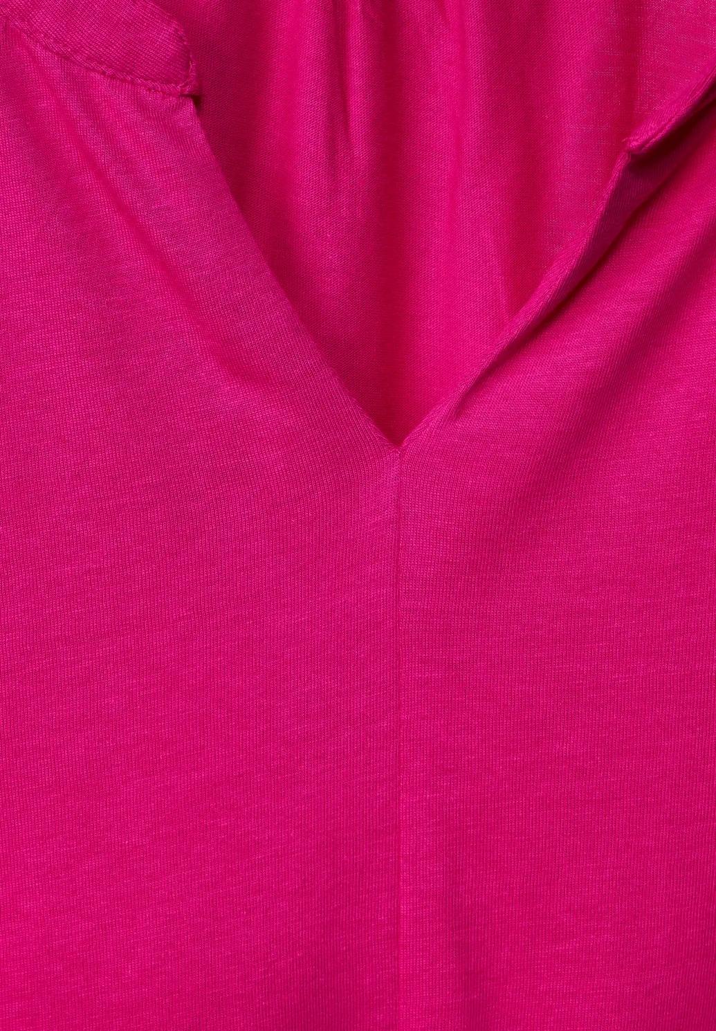 Street One džersejové tričko s 3/4 rukávmi, pink