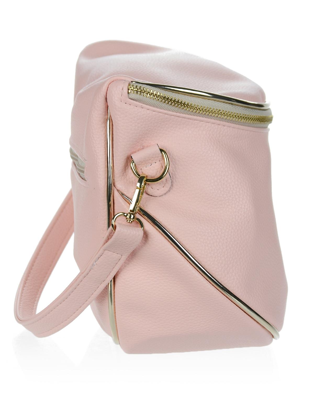 GROSSO ružová crossbody kabelka s nápisom Grosso PENY