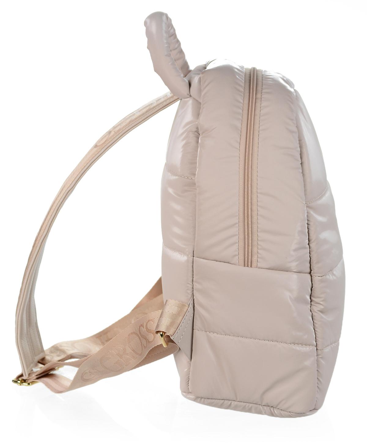 GROSSO béžový lesklý ruksak MIA