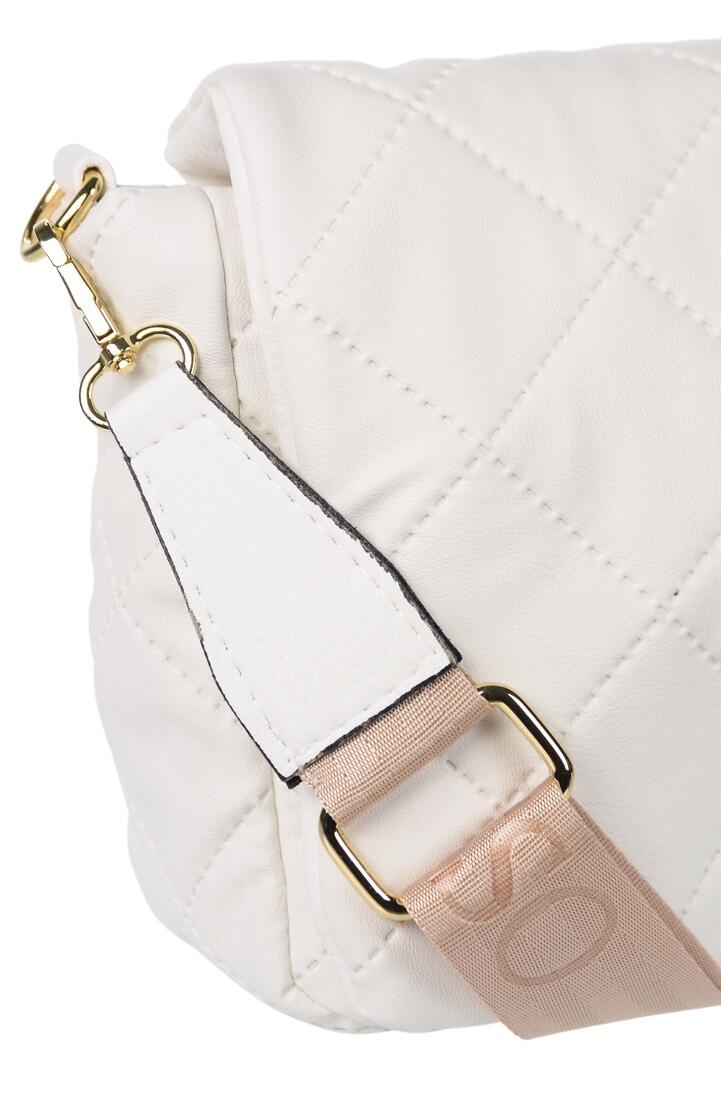 GROSSO biela prešívaná crossbody kabelka LAURA