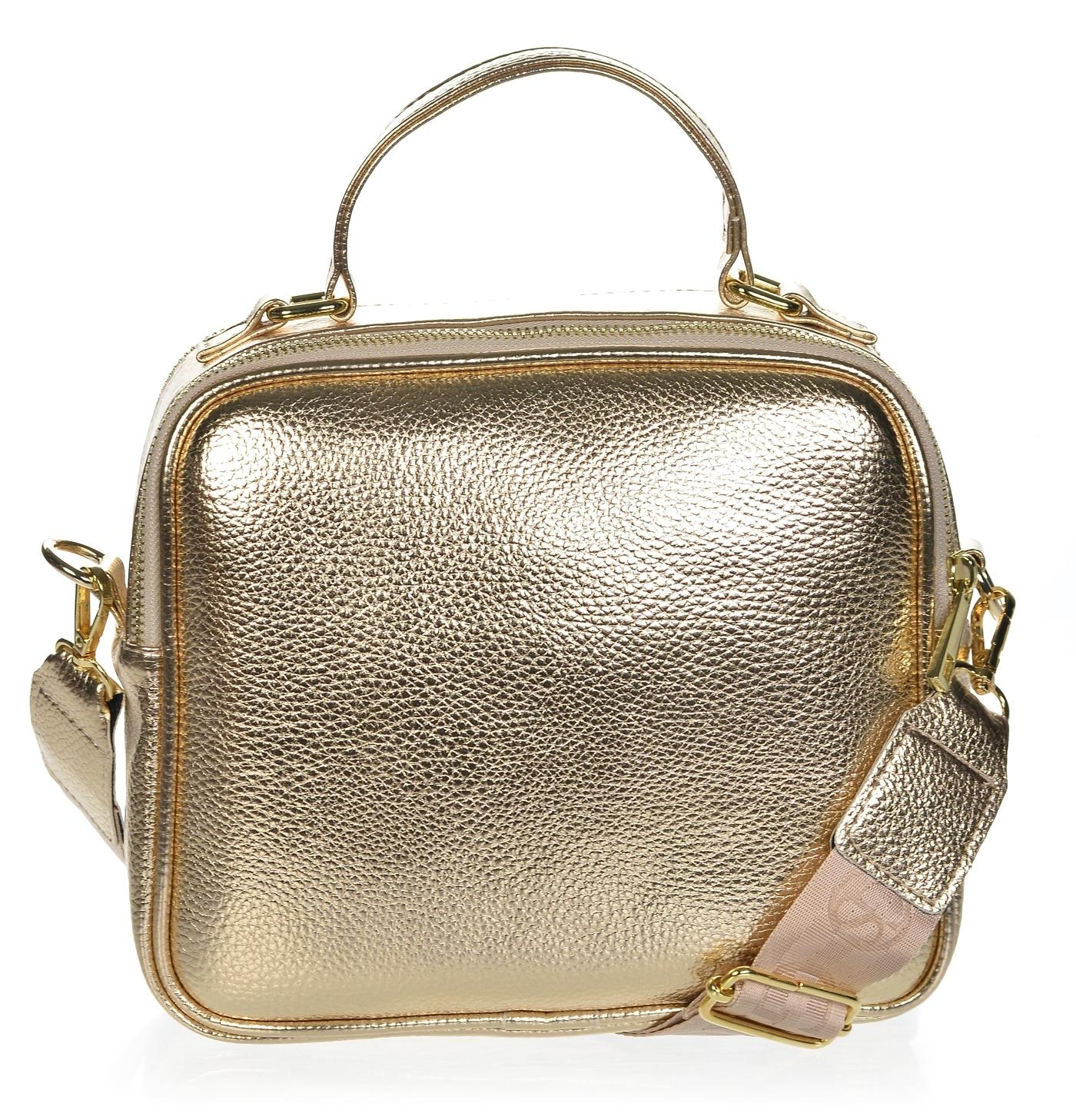 GROSSO bilo-zlatá crossbody kabelka NICOL
