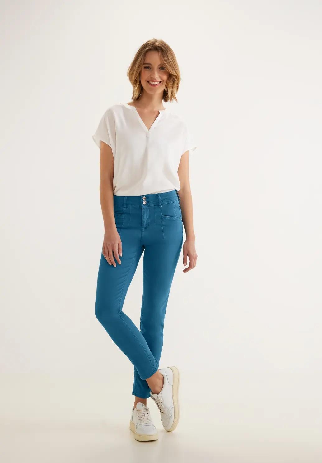 Street One slim fit džínsy YORK, modr
