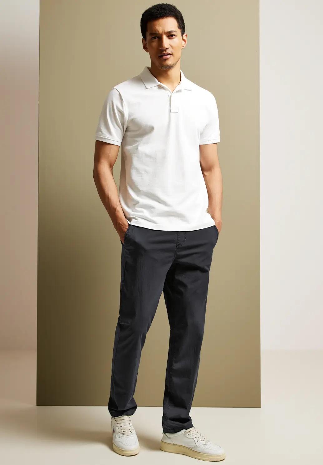 Street One MEN pohodlné chino joggery, gra
