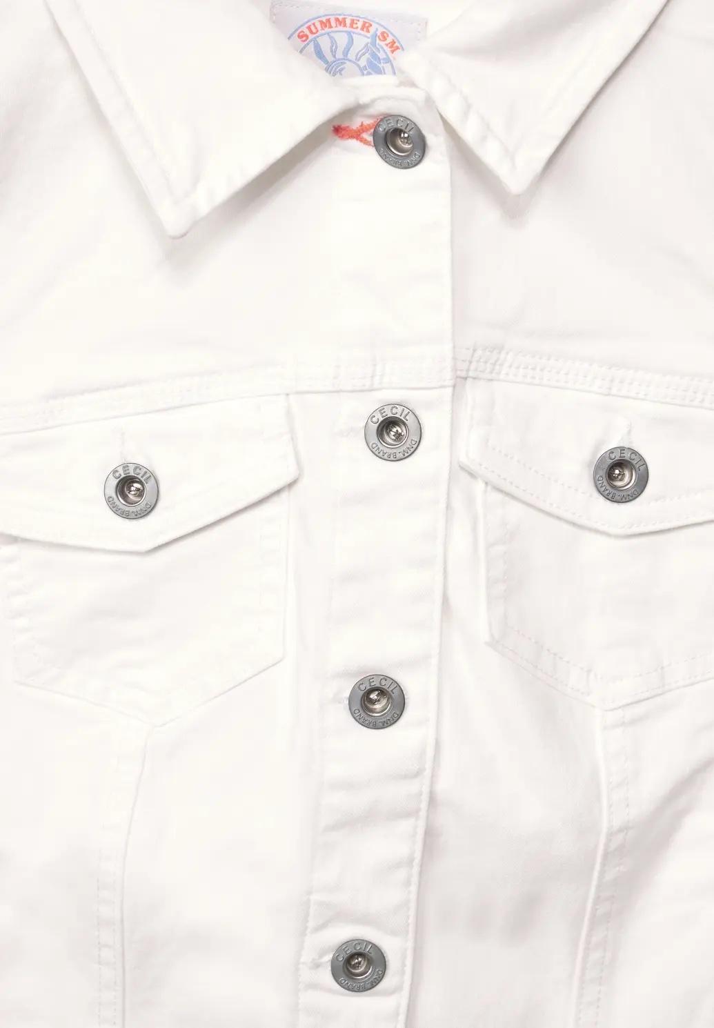 CECIL biela džínsová vesta