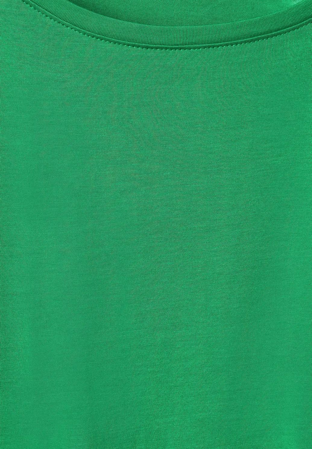 CECIL tričko s naberanými detailmi, zel