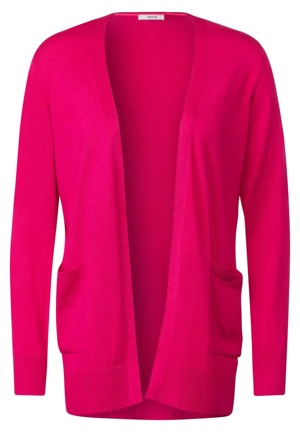 CECIL otvorený základný kardigan, pink