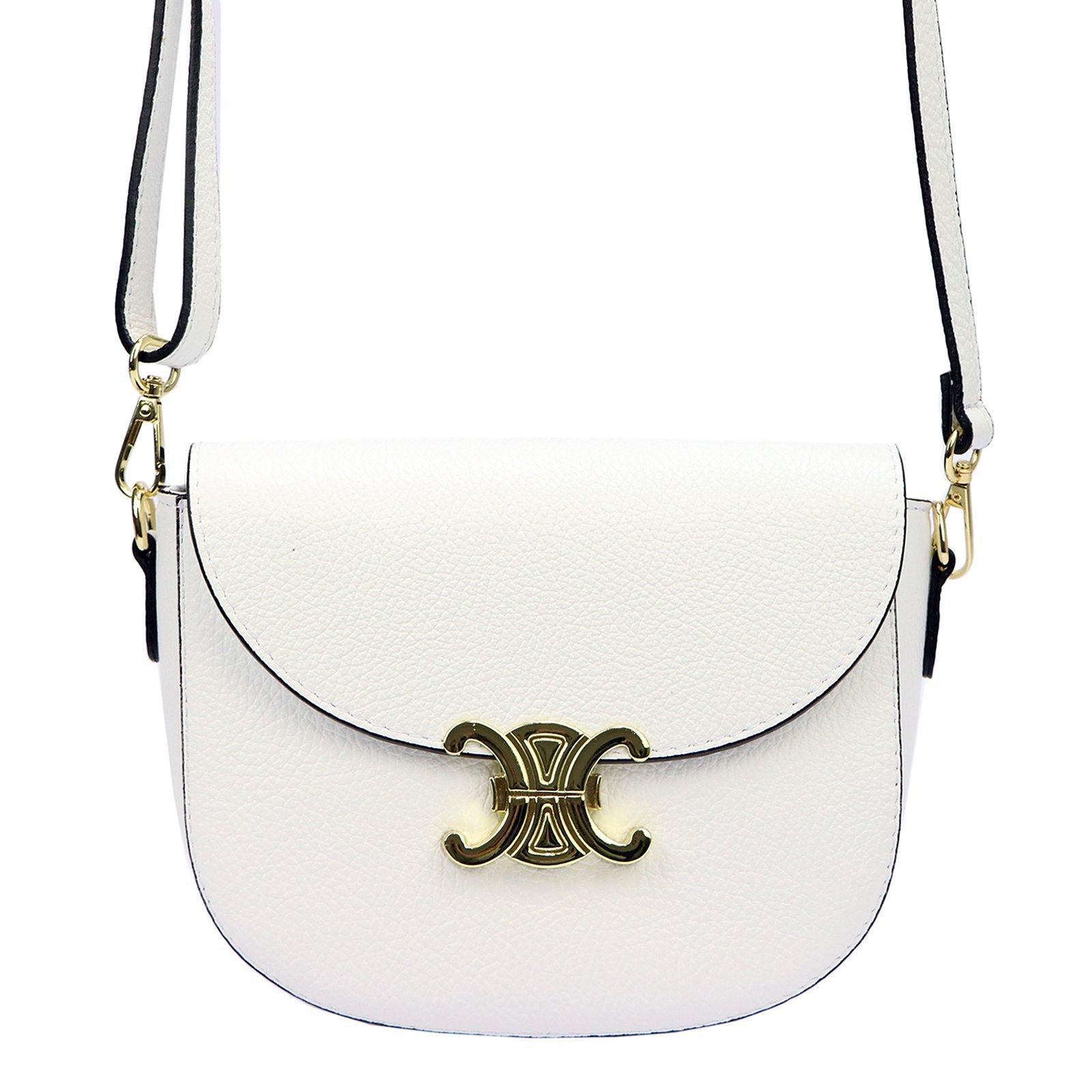 LUKA biela crossbody kabelka s ozdobou, Dollaro