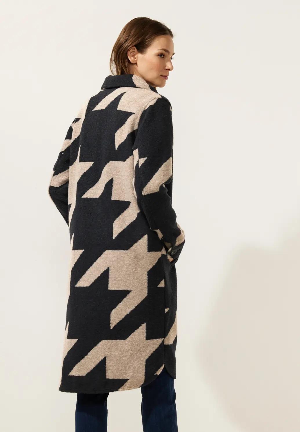 Street One kabát so vzorom houndstooth, mod