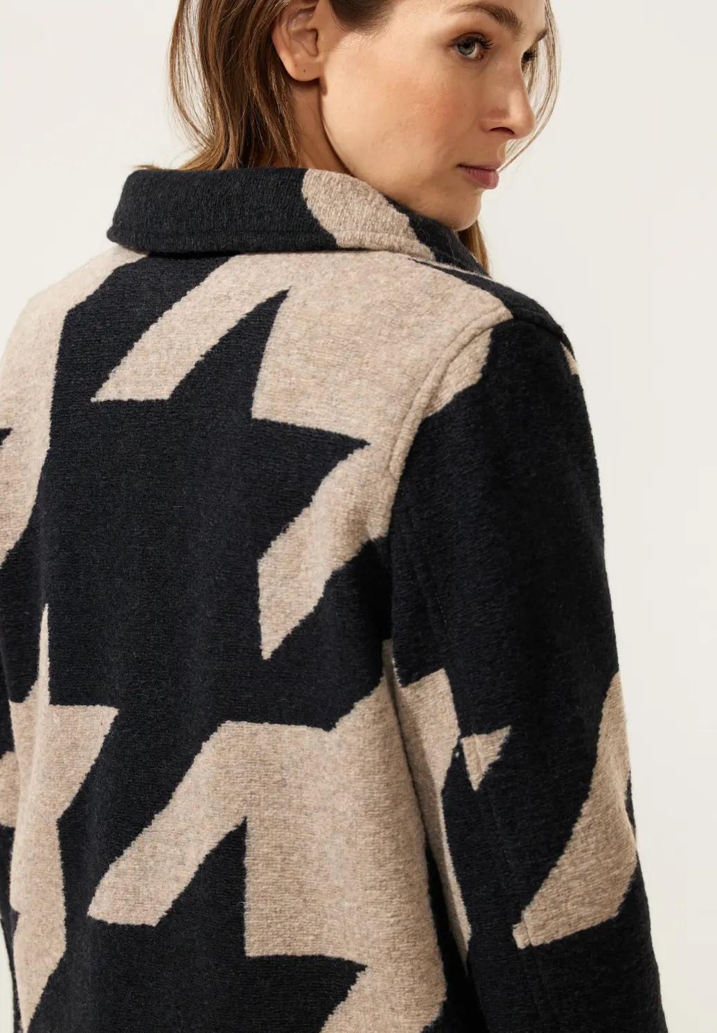 Street One kabát so vzorom houndstooth, mod