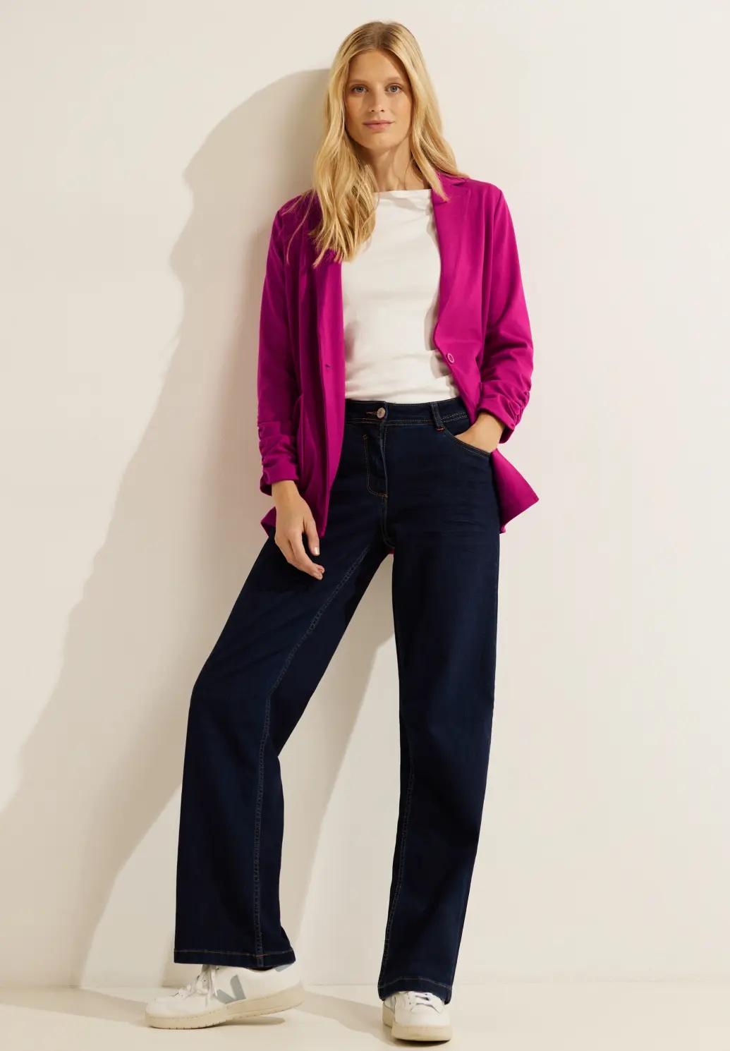 CECIL oversize blejzer s volánikmi, ruz