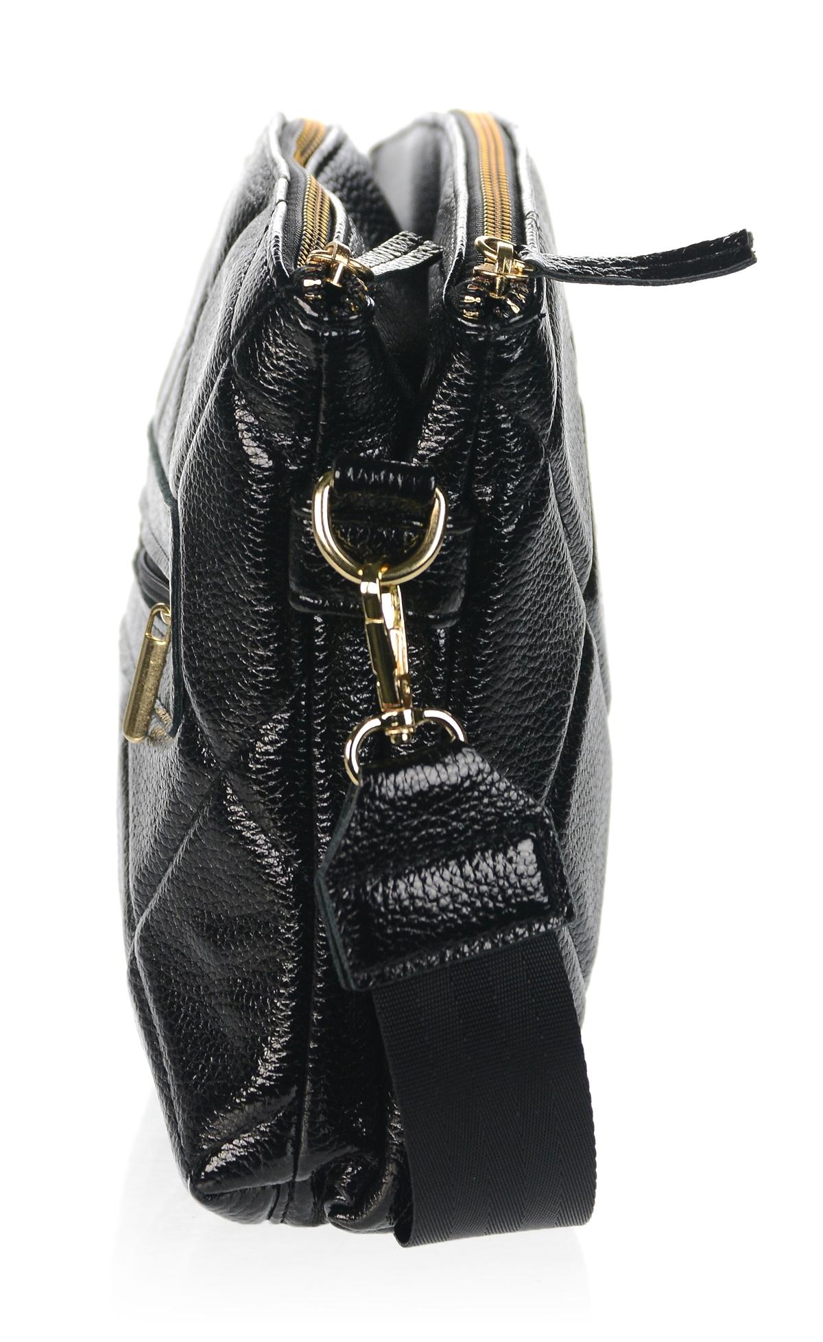 GROSSO čierna crossbody kabelka Anabel