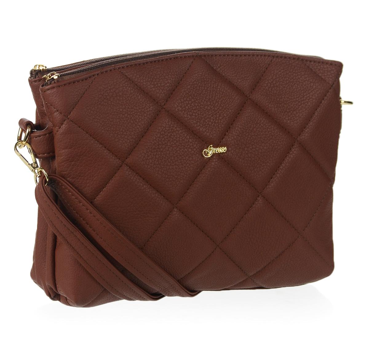 GROSSO hnedá crossbody kabelka Anabel