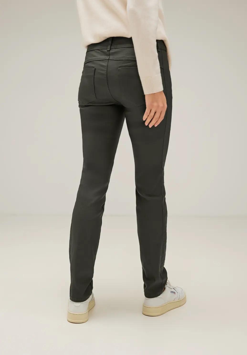 Street One caoting slim fit nohavice YORK, zel