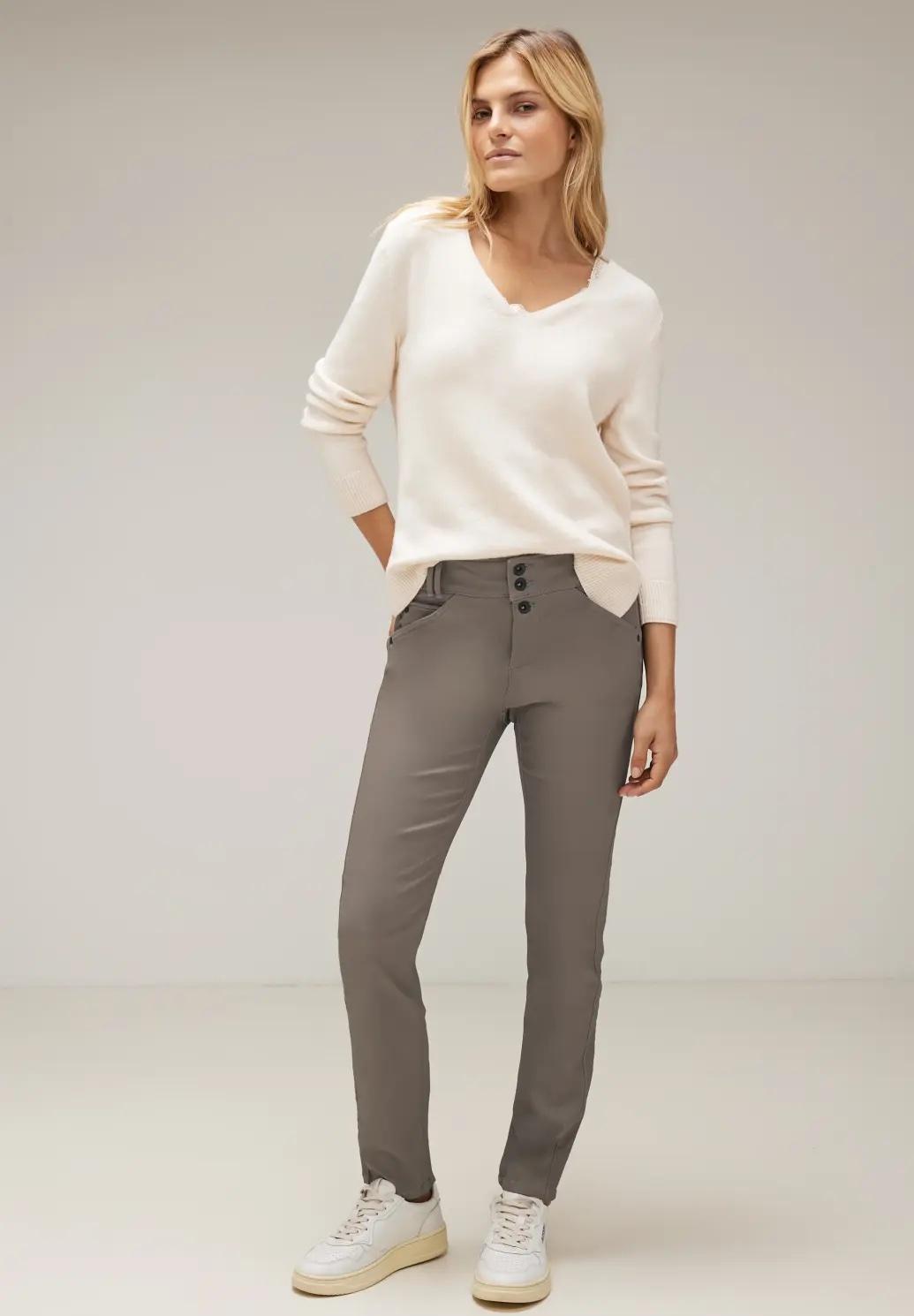 Street One caoting slim fit nohavice YORK, bez