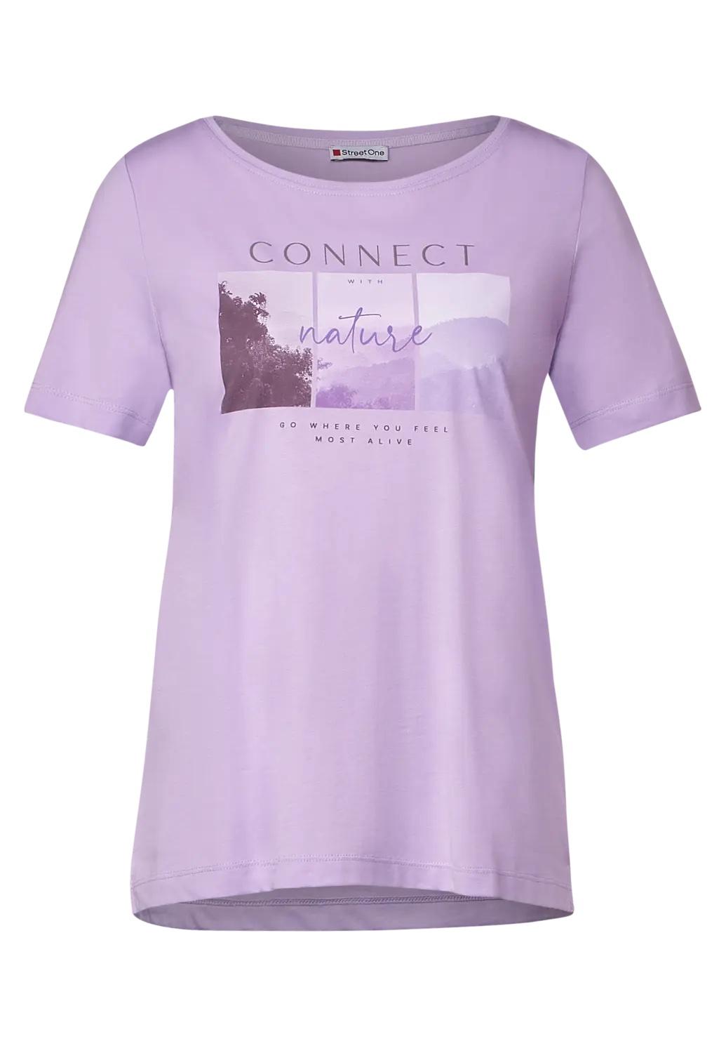 Street One tričko s fototlačou CONNECT, lila