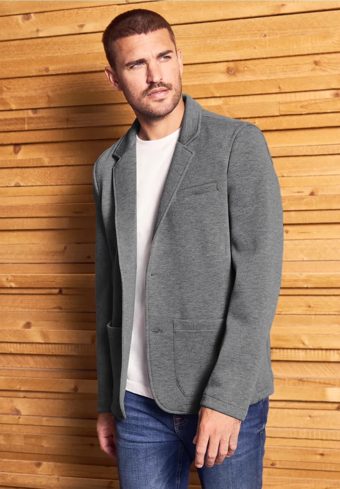 Street One MEN scuba sako Piquée