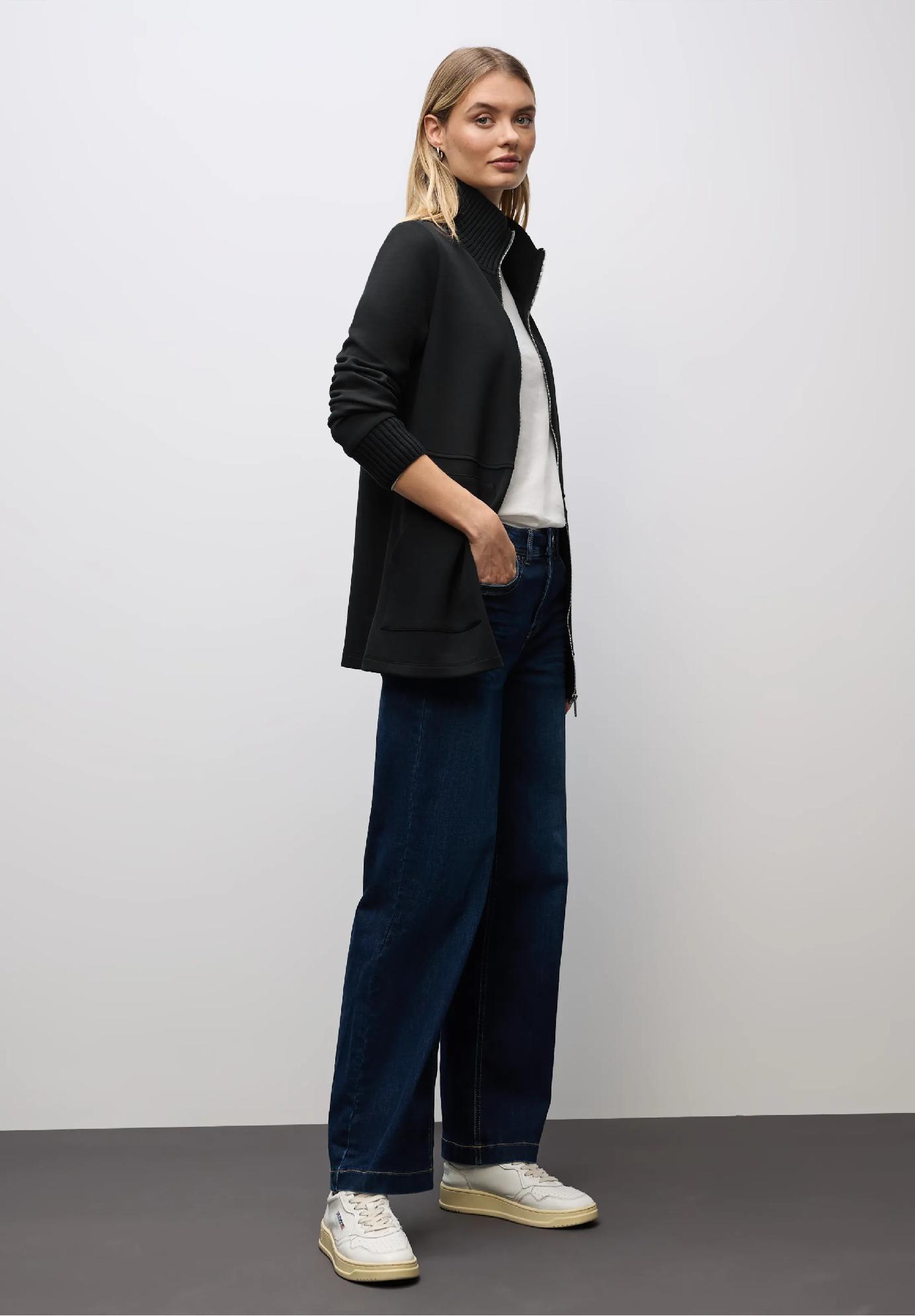 Street One mikina s pletenými detailmi, čie