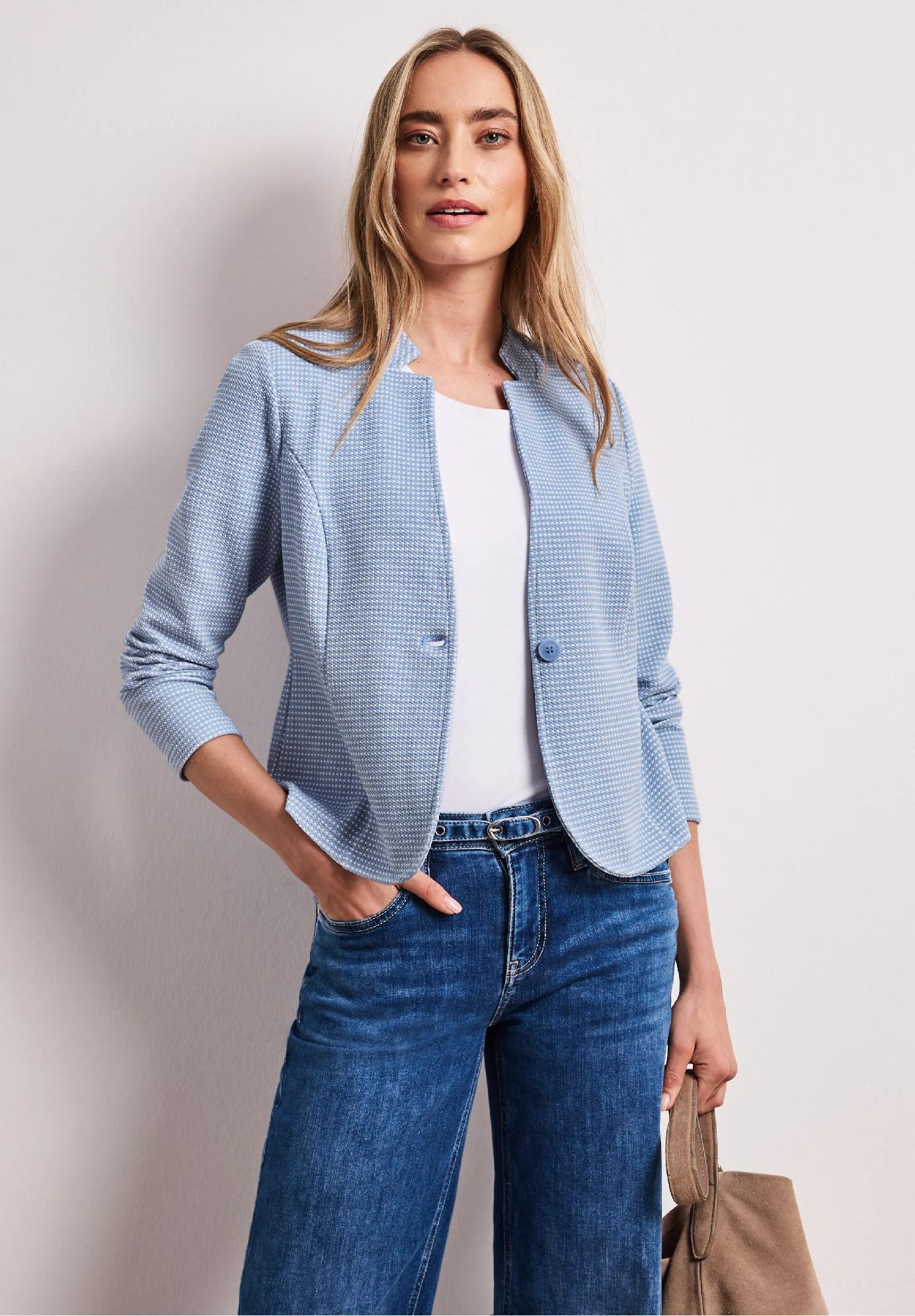 Street One štruktúrované sako z džerseju