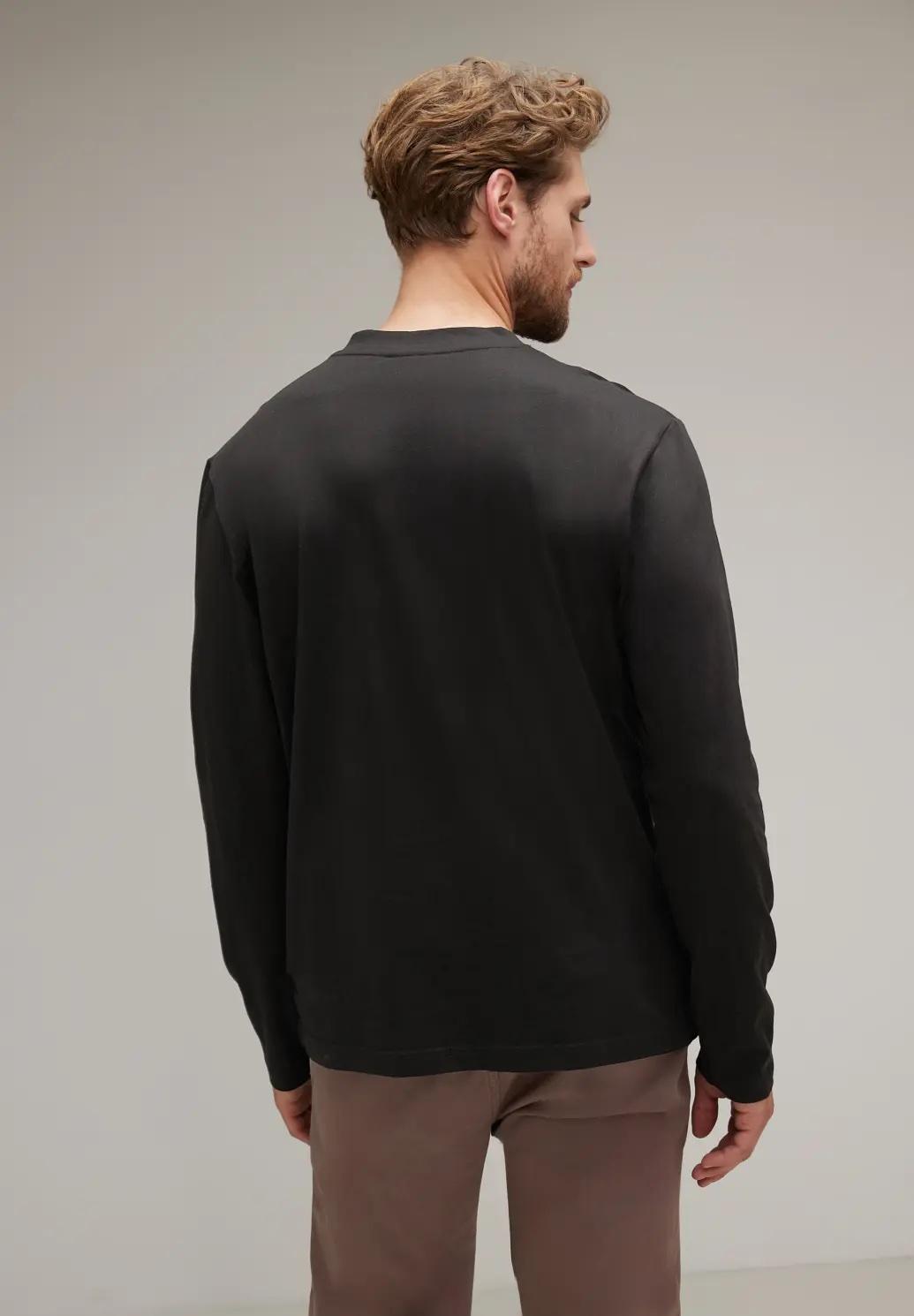 Street One MEN Henley tričko s potlačou na hrudi, čie