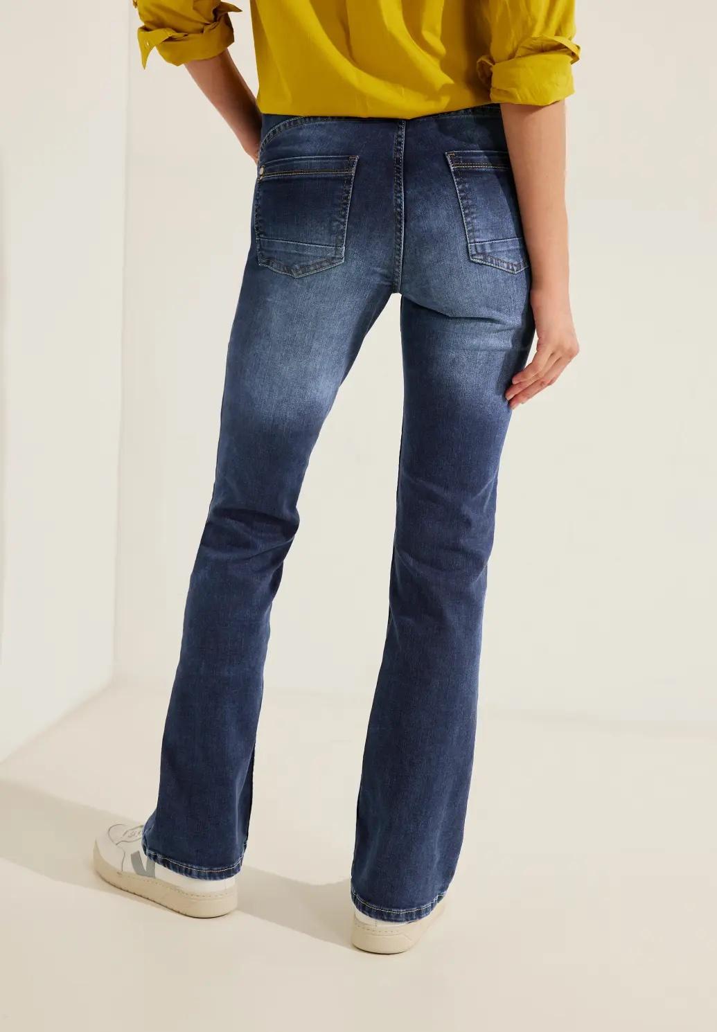 CECIL džínsy TORONTO slim fit v strihu Bootcut, mod