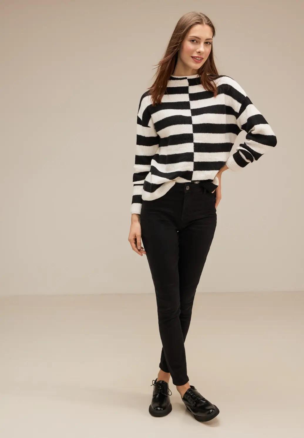 Street One čierne skinny fit jeggings, čie