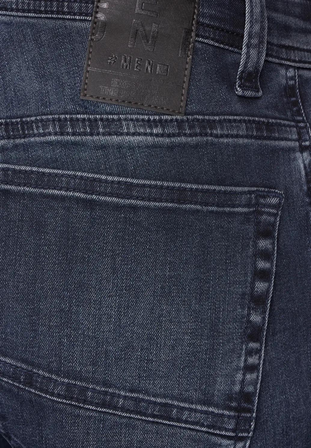 Street One MEN tmavo modré džínsy RACER slim fit