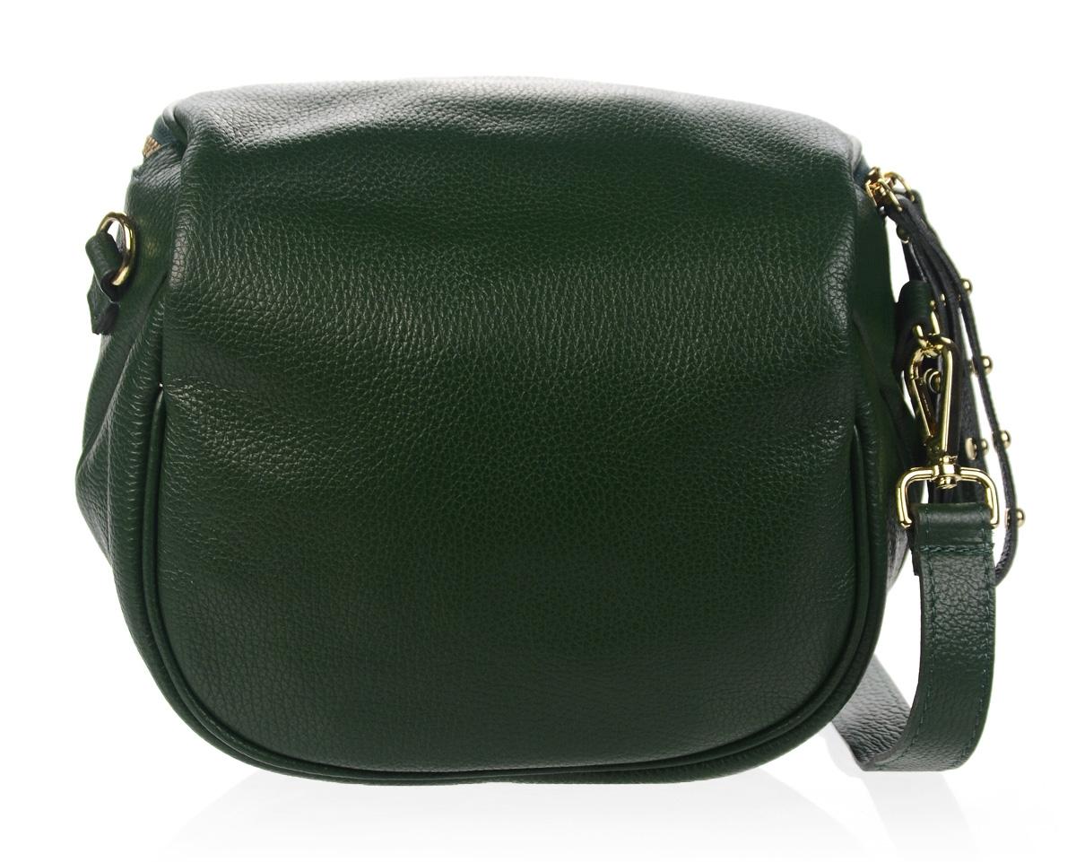 OLIVIA SHOES kožená crossbody kabelka MIRANDA, zel