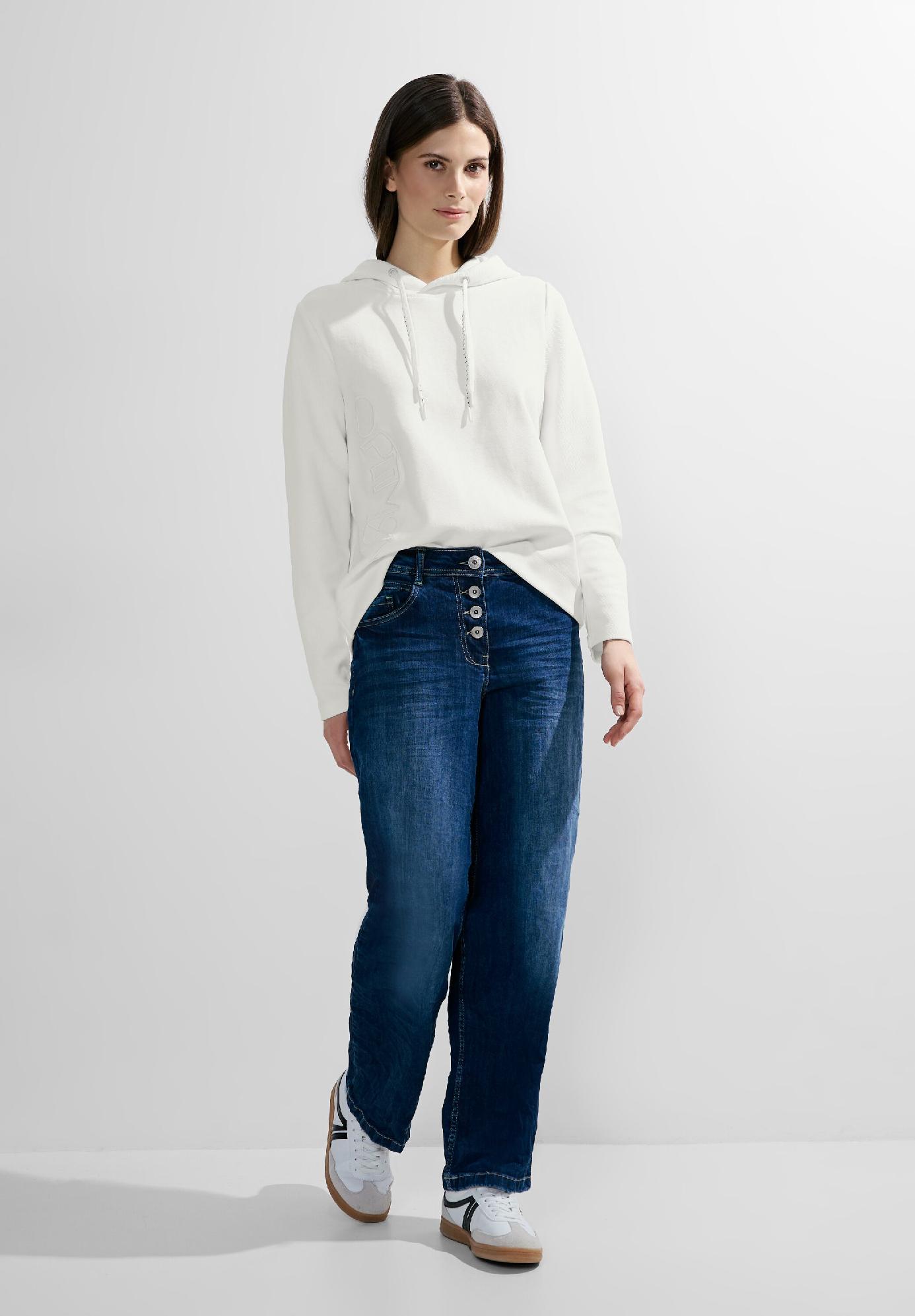 CECIL mikina so štruktúrou Twill, van