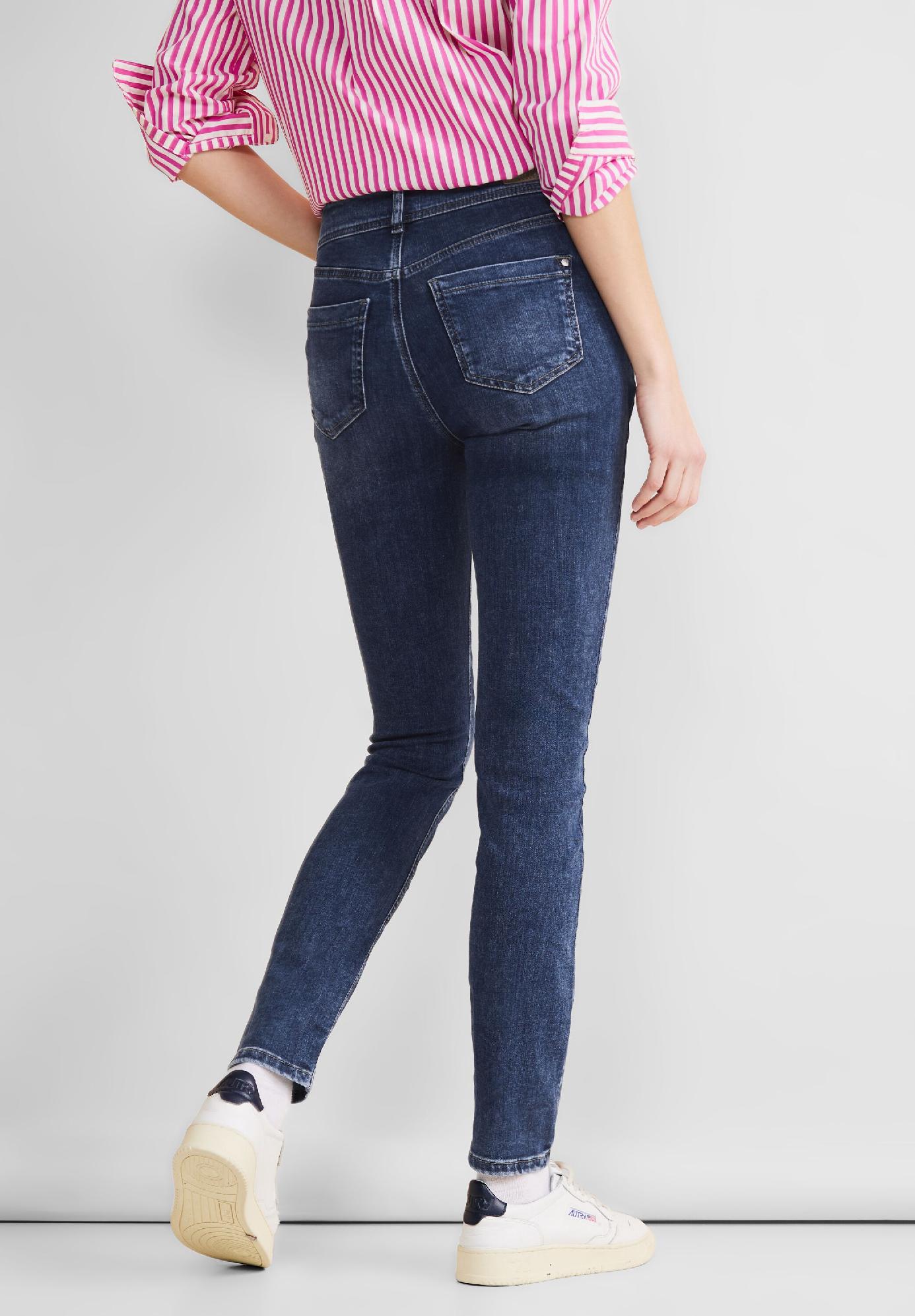 Street One YORK slim fit indigo džínsy
