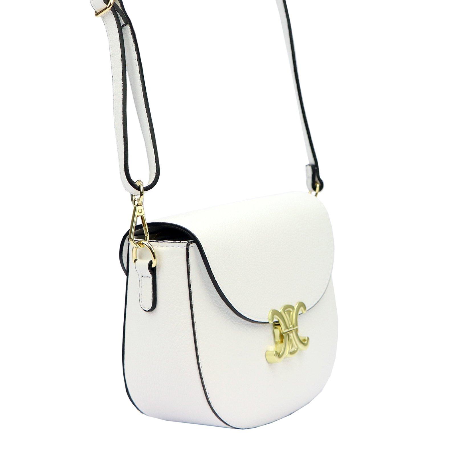 LUKA biela crossbody kabelka s ozdobou, Dollaro